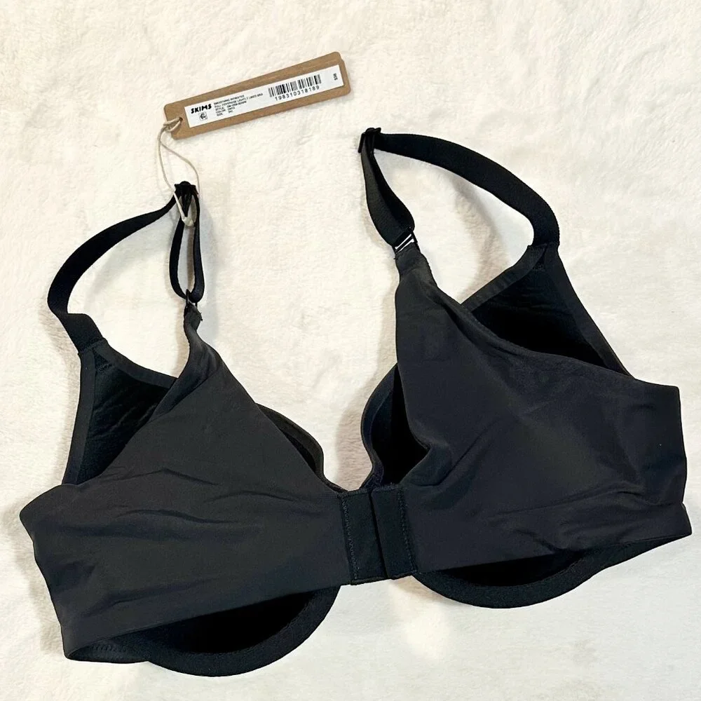 NWT SKIMS Smoothing Intimates Full Coverage Lightly Lined Bra in Onyx - 34C - Picture 5 of 9